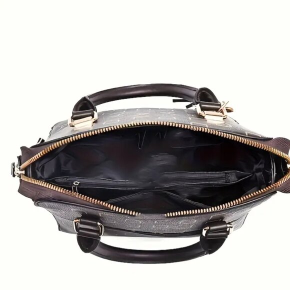 Colorful Monogram Crossbody Bag – Zipper Closure, Casual Chic - Picture 2 of 2